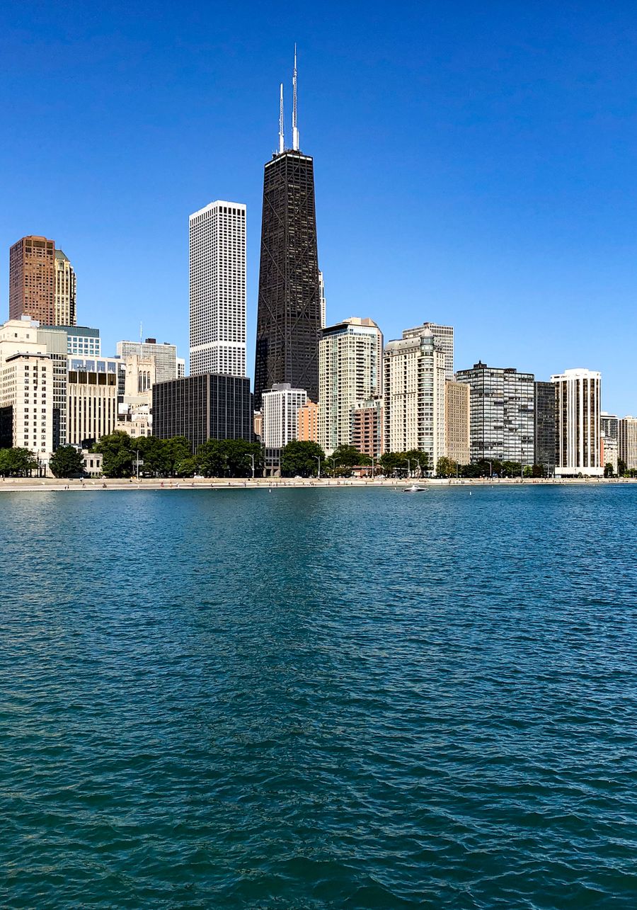 Chicago, the river through downtown
