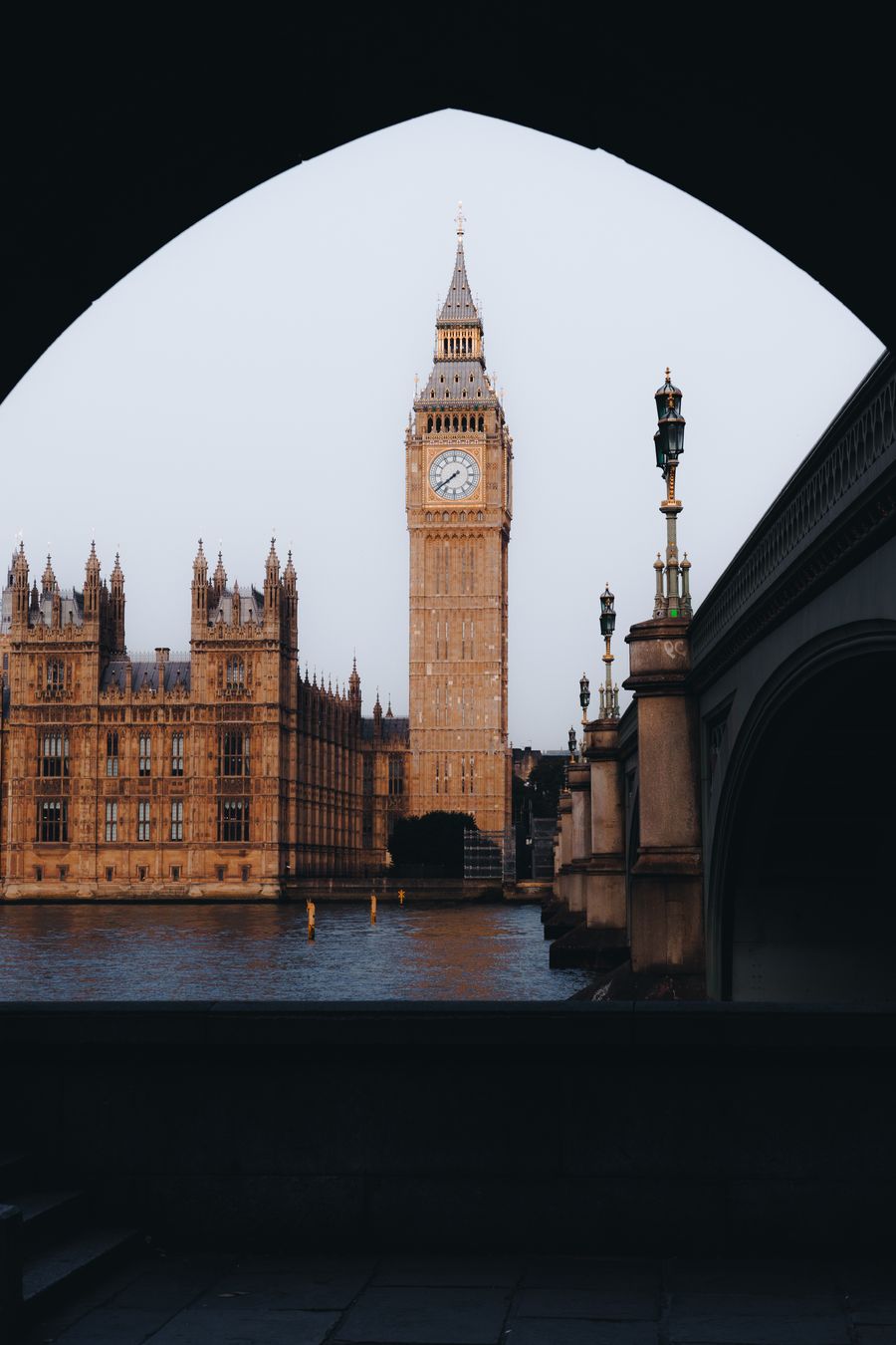 London, the Elizabeth Tower and the Palace of Westminster