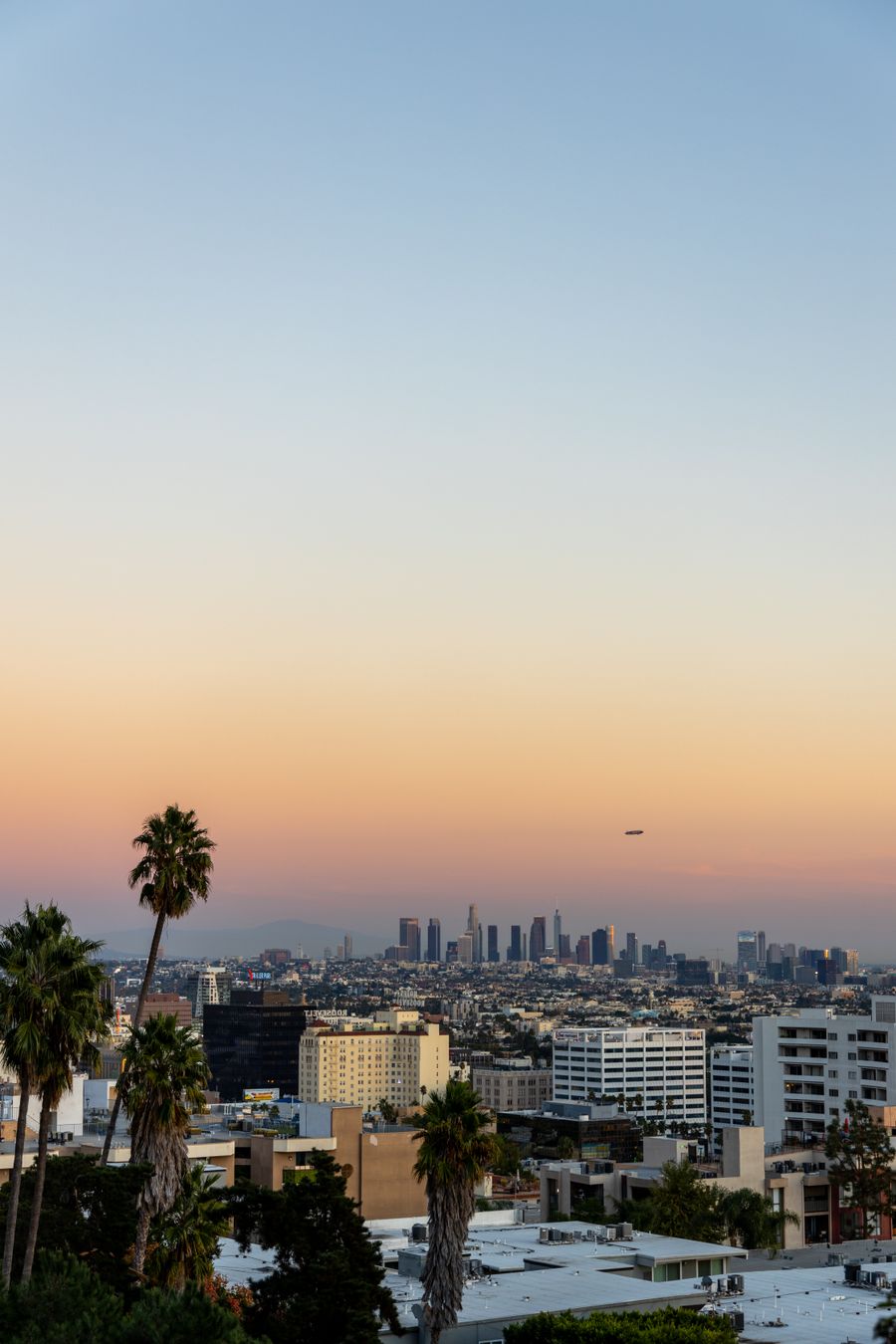 Los Angeles, the city at sunset