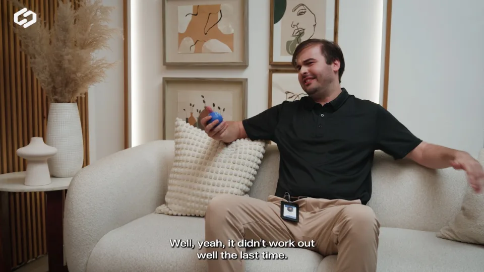 Still from the Growth Therapy video Trust Issues