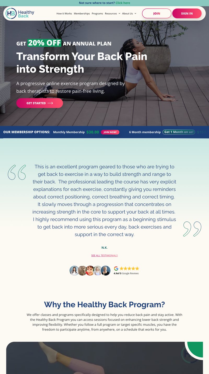 Healthy Back
