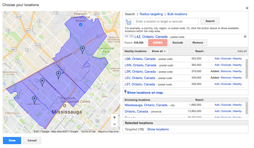 Location Targeting Mississauga - Consultus Digital