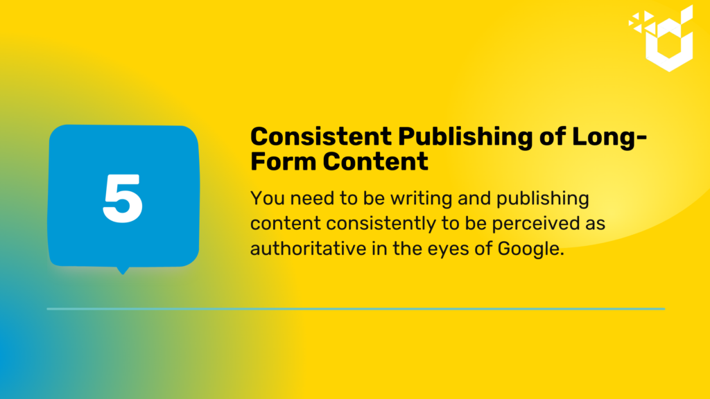 Digital marketing trend - consistent publishing of long-form content