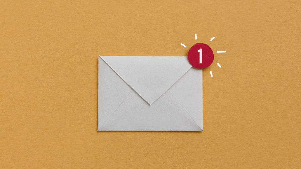 illustration of email marketing being received