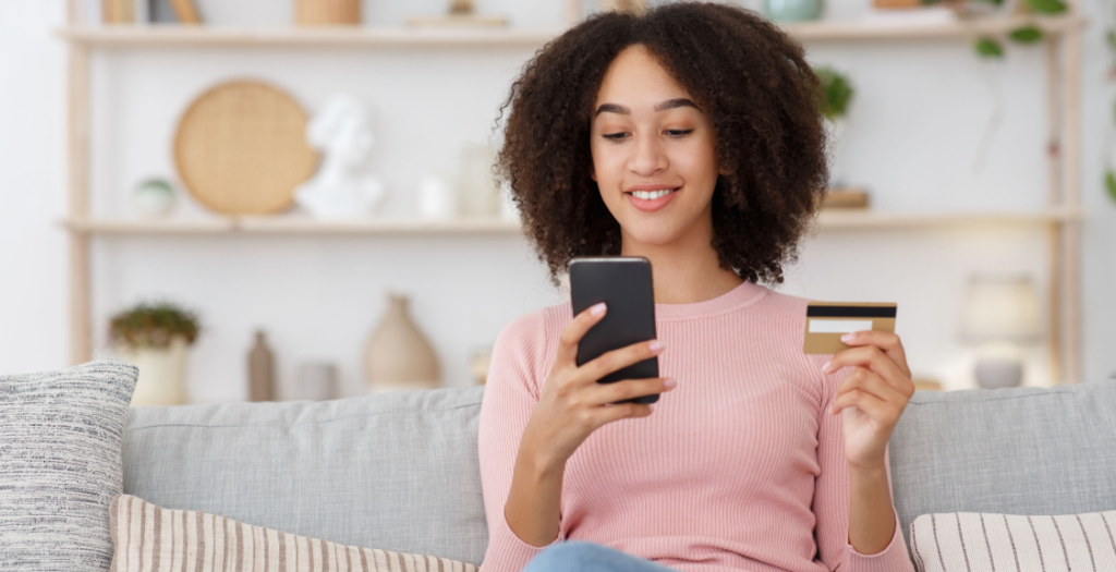 A young woman about to convert into a sale after watching an effective TikTok ad created and managed by Consultus Digital. 