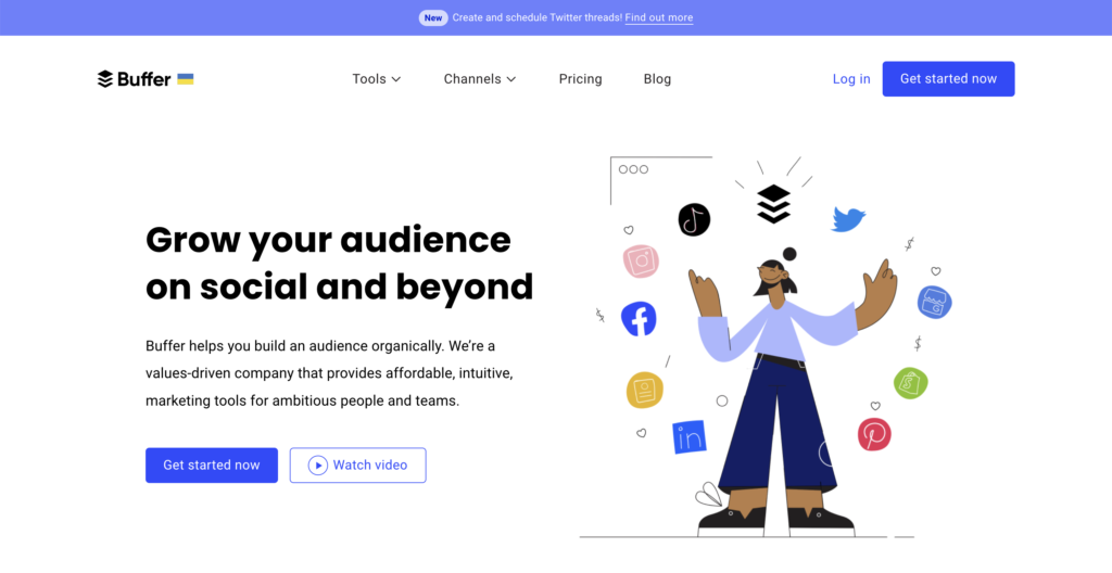 Buffer Landing Page Hero Banner Image - Consultus Digital