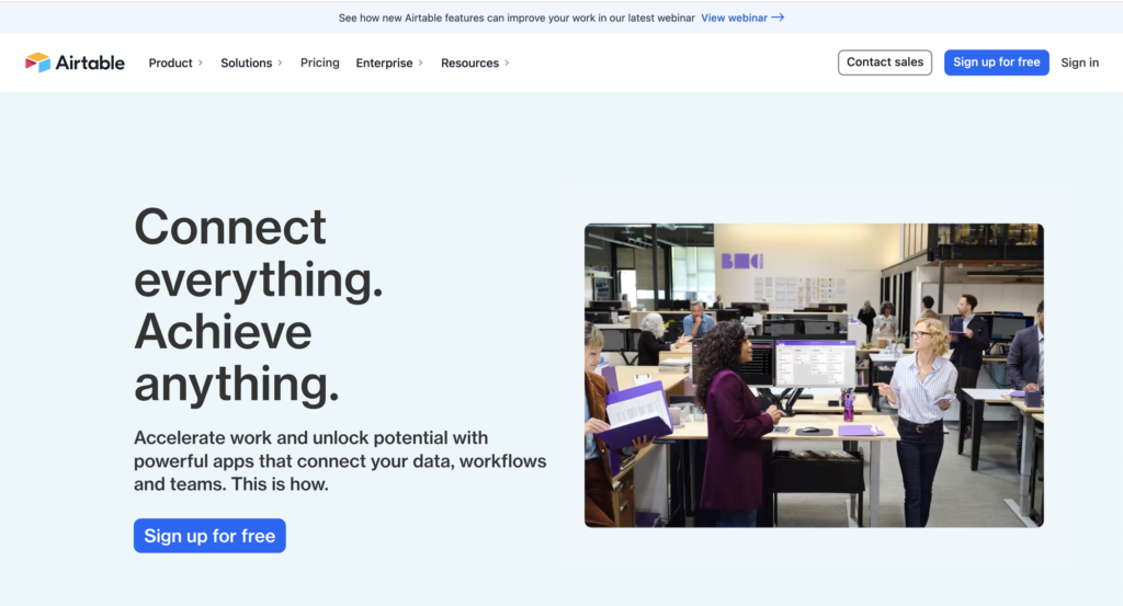 Airtable Landing Page Hero Banner Image - Consultus Digital