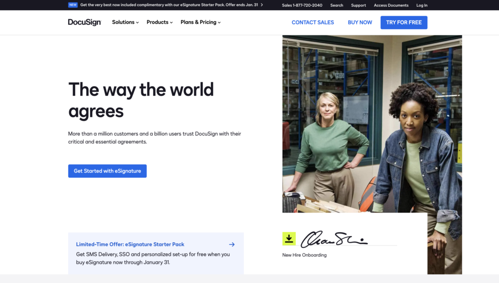 Docusign Landing Page Hero Banner Image - Consultus Digital