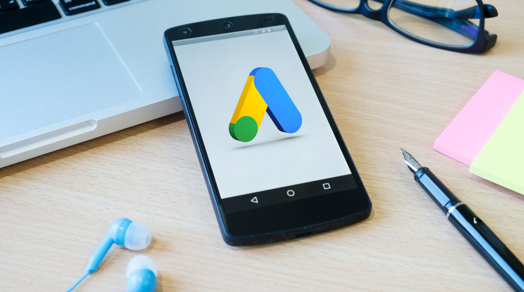 Desktop screen of Google Ads campaign