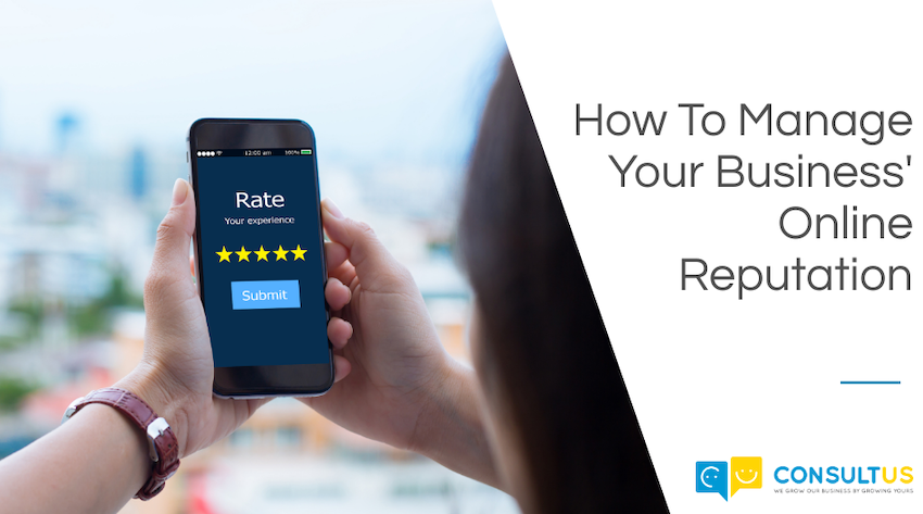 woman rating business on her cellphone