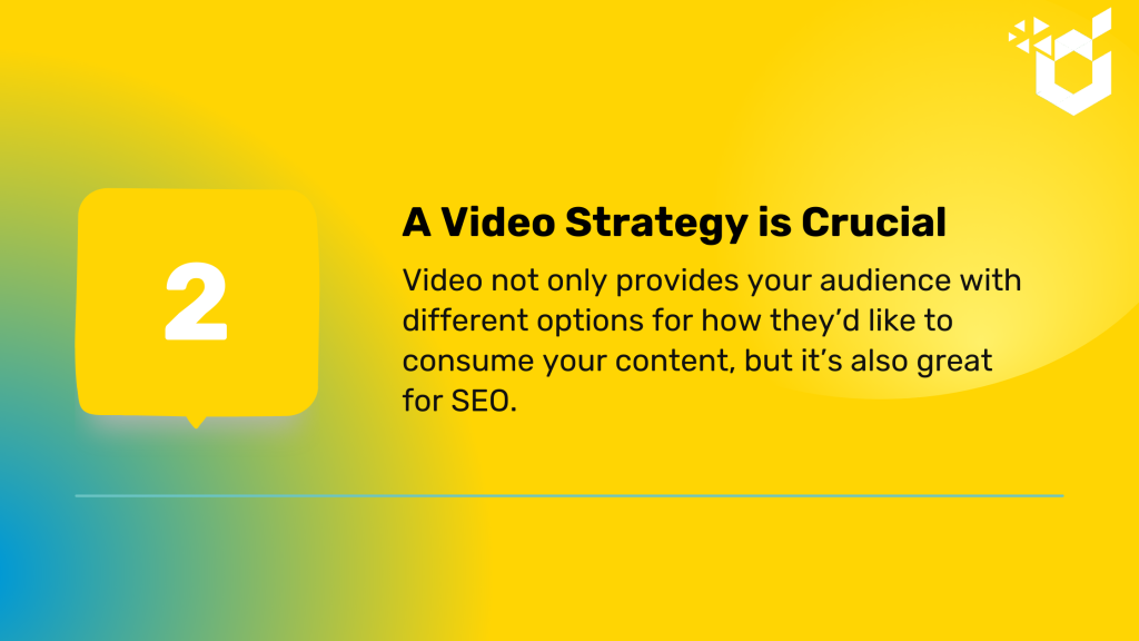 Digital marketing trend - video strategy is crucial