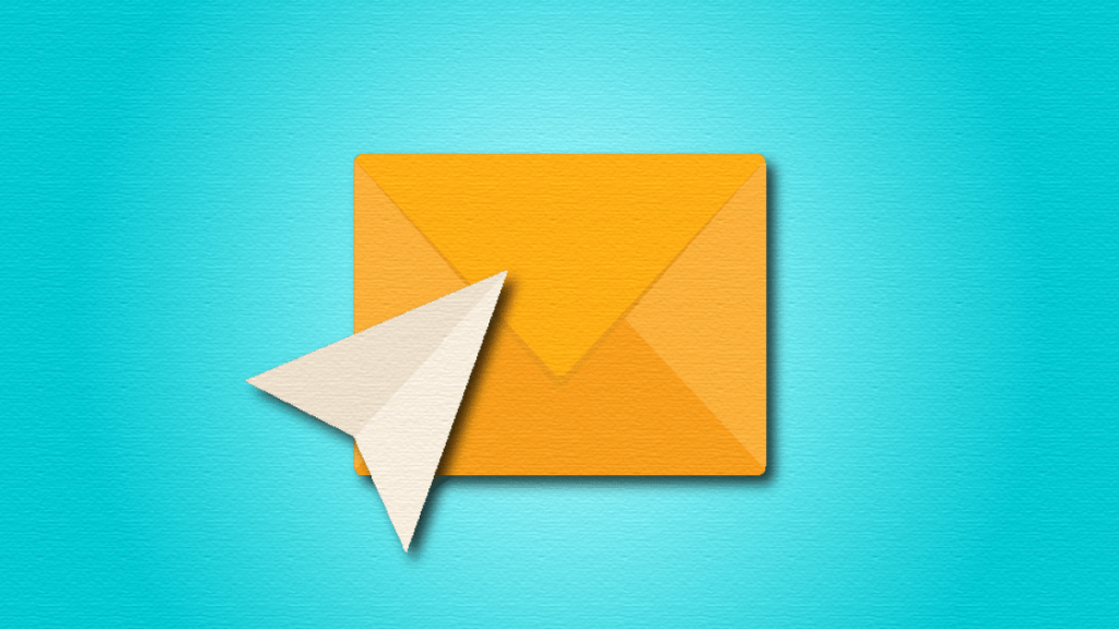 illustration of an email being sent 
