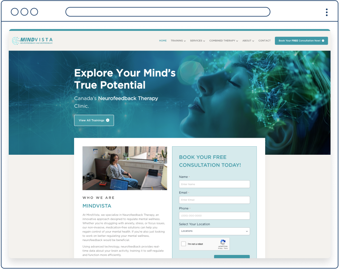 MindVista Website - Consultus Digital